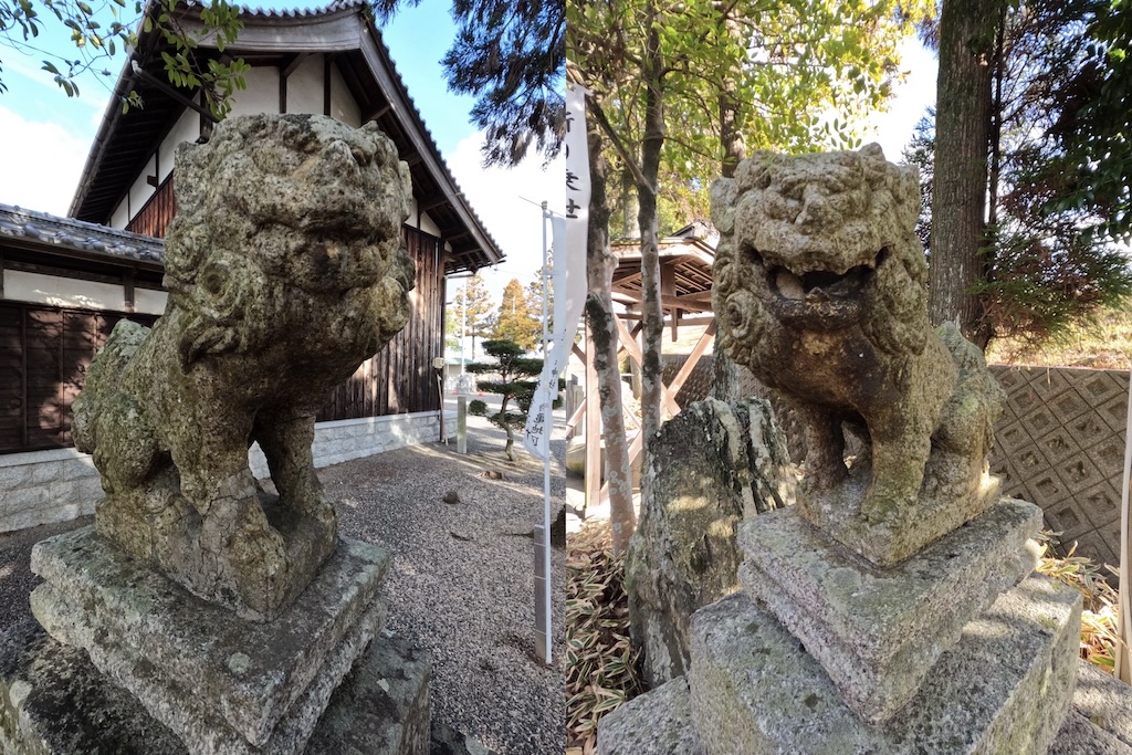 西富田川俣神社　狛犬
